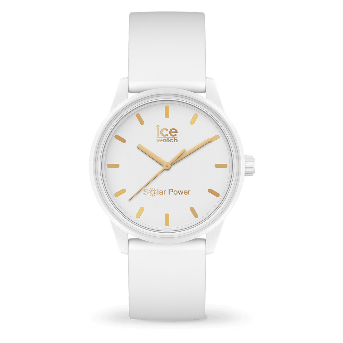 Ice Watch Montre Blanche Doré Solar Power Small_Pixies