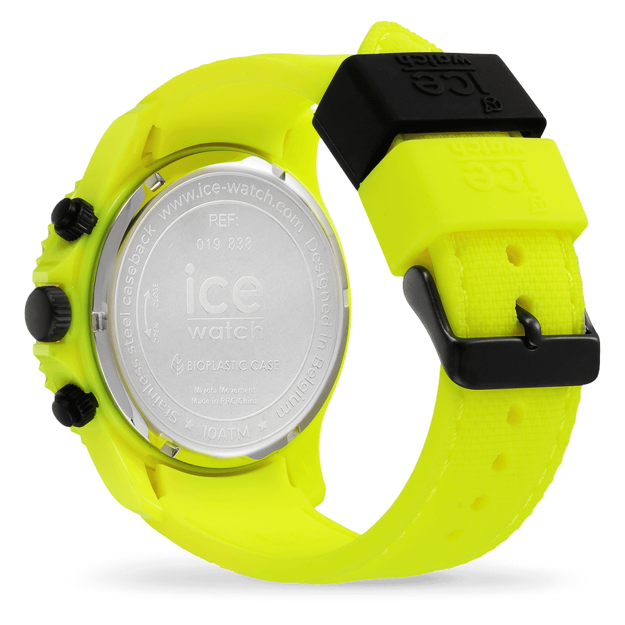 Ice Chrono Montre Silicone Jaune Neon Large_Pixies