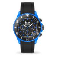 Ice Chrono Montre Silicone Bleu Noir XL_Pixies