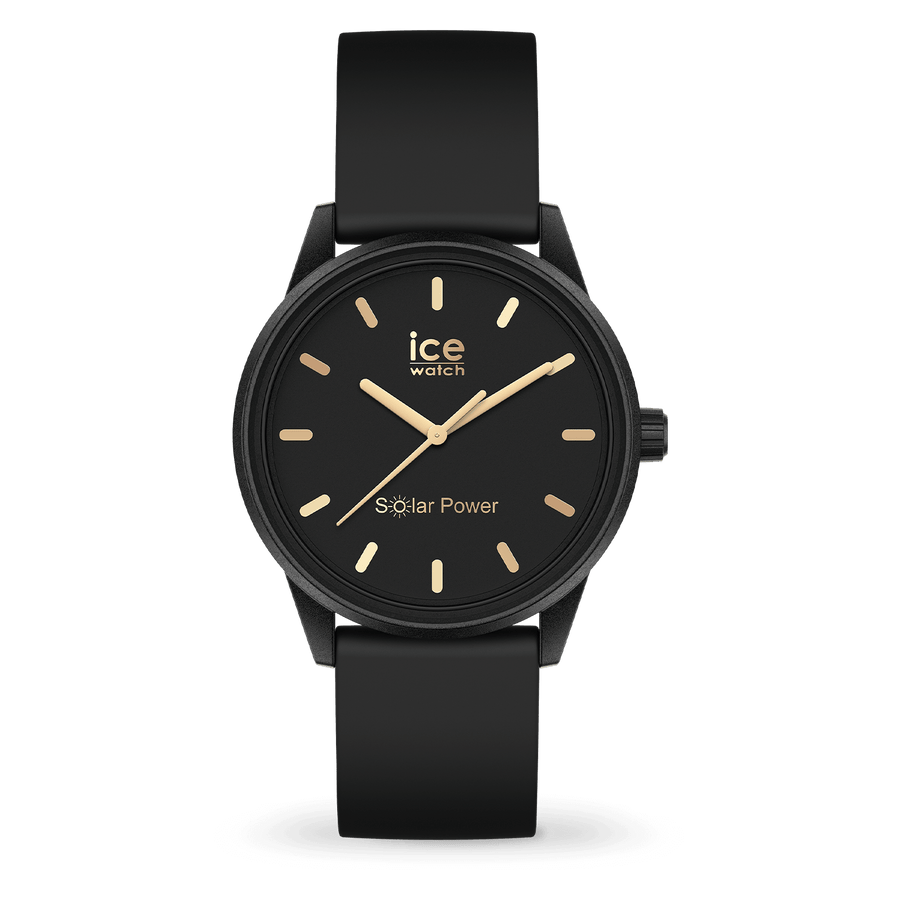 Ice Watch Montre Silicone Noir Doré Solar Power_Pixies