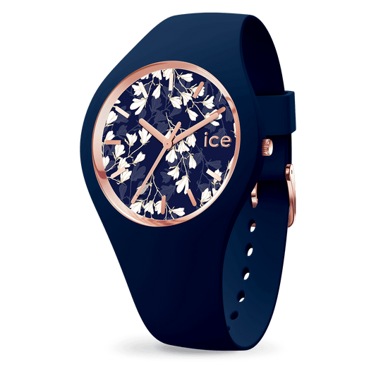 Ice Watch - Montre Silicone Bleu Flower Small