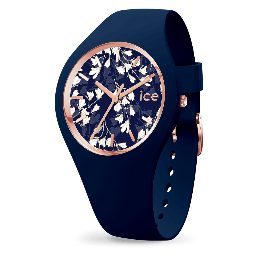 Ice Watch - Silicone Watch Blue Flower Small