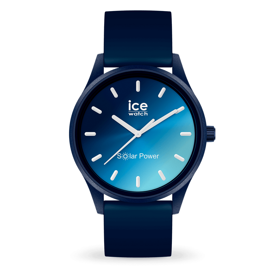 Ice Solar Power Montre Silicone Bleu Sunset Medium_Pixies