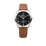 Michel Herbelin - Equinoxe Watch Brown Leather Black Dial