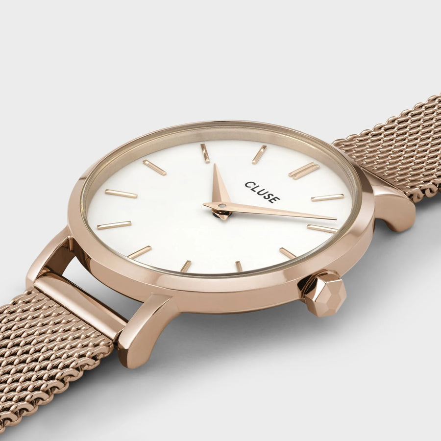 Cluse Montre Boho Chic Petite Mesh Rose_Pixies