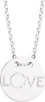 Pixies - Collier Pendentif Love Argent 925