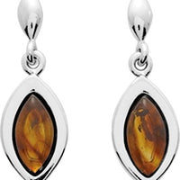 Pixies Boucles d'Oreilles Ambre Argent 925 Millièmes_Pixies