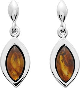 Pixies Boucles d'Oreilles Ambre Argent 925 Millièmes_Pixies