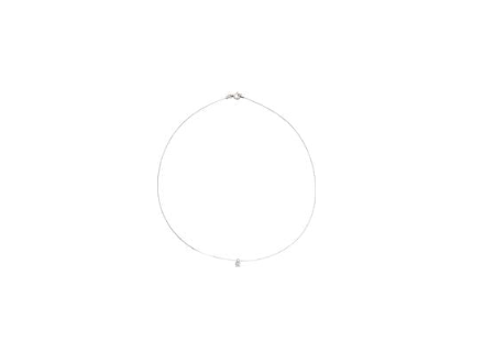 Pixies Collier Fil de Nylon Solitaire Argent 925 4 mm_Pixies