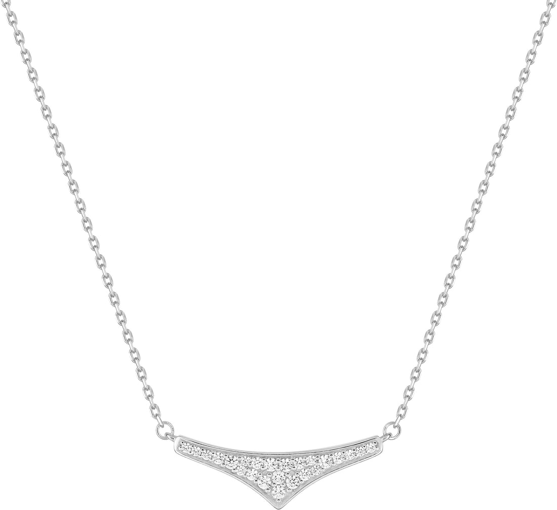 Collier Pendentif Oxyde De Zirconium Argent 925_Pixies