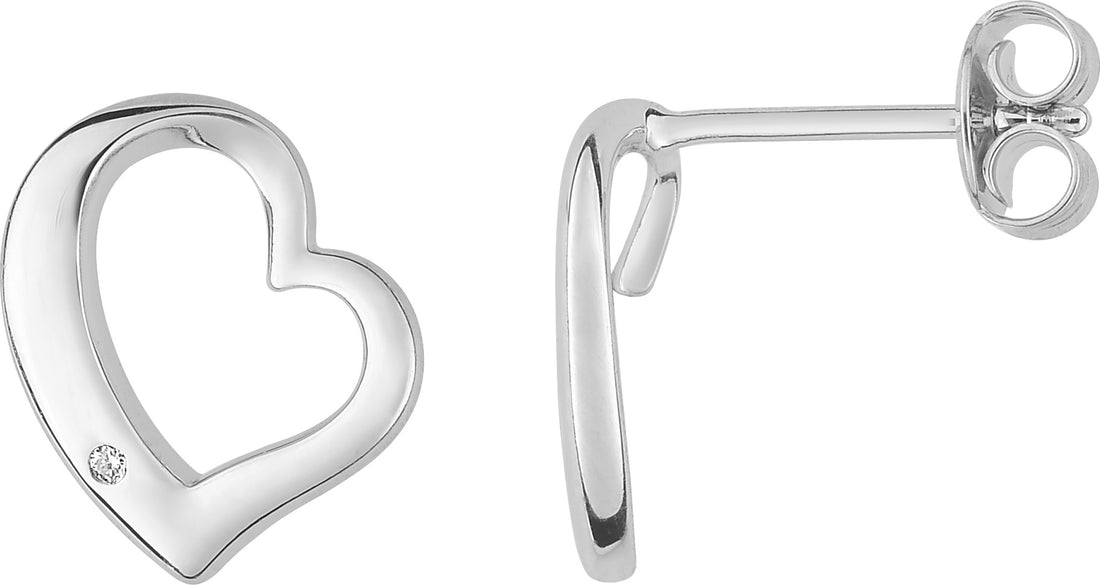 Boucles d'Oreilles Cœur Argent 925_Pixies