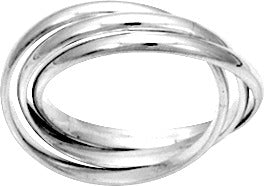 Pixies-Bague Alliance 3 Anneaux Argent 925/1000