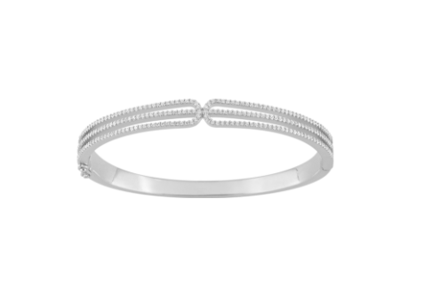 Bracelet Jonc Orné d'Oxydes Argent 925_Pixies