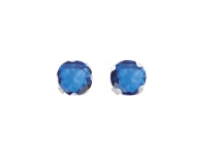 Boucles d'Oreilles Oxydes Bleu  Argent 925_Pixies