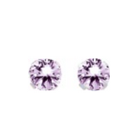 Boucles d'Oreilles Oxydes Violet  Argent 925_Pixies