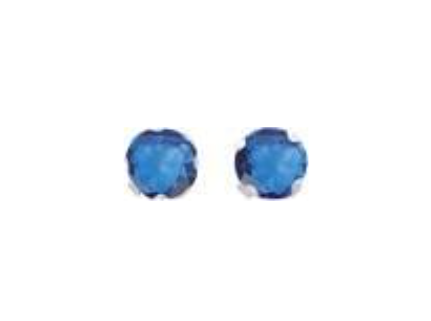 Boucles d'Oreilles Oxydes Bleu  Argent 925_Pixies