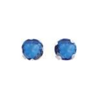 Boucles d'Oreilles Oxydes Bleu  Argent 925_Pixies