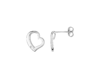 Boucles d'Oreilles Cœur Argent 925_Pixies