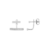 Boucles d'Oreilles Pendentif Oxydes Argent 925_Pixies