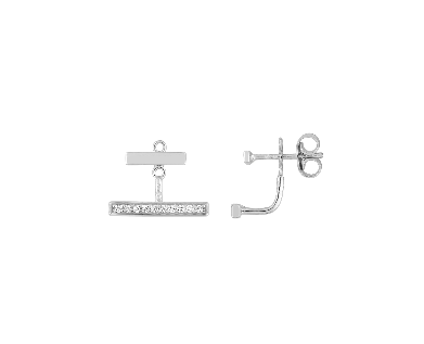 Boucles d'Oreilles Pendentif Oxydes Argent 925_Pixies