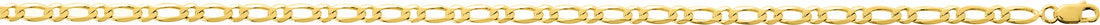 Chaîne alternée 4mm or jaune_pixies bijoux