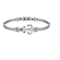 Bracelet Homme Ancre Acier