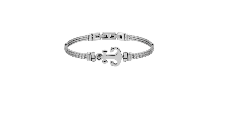 Bracelet Homme Ancre Acier