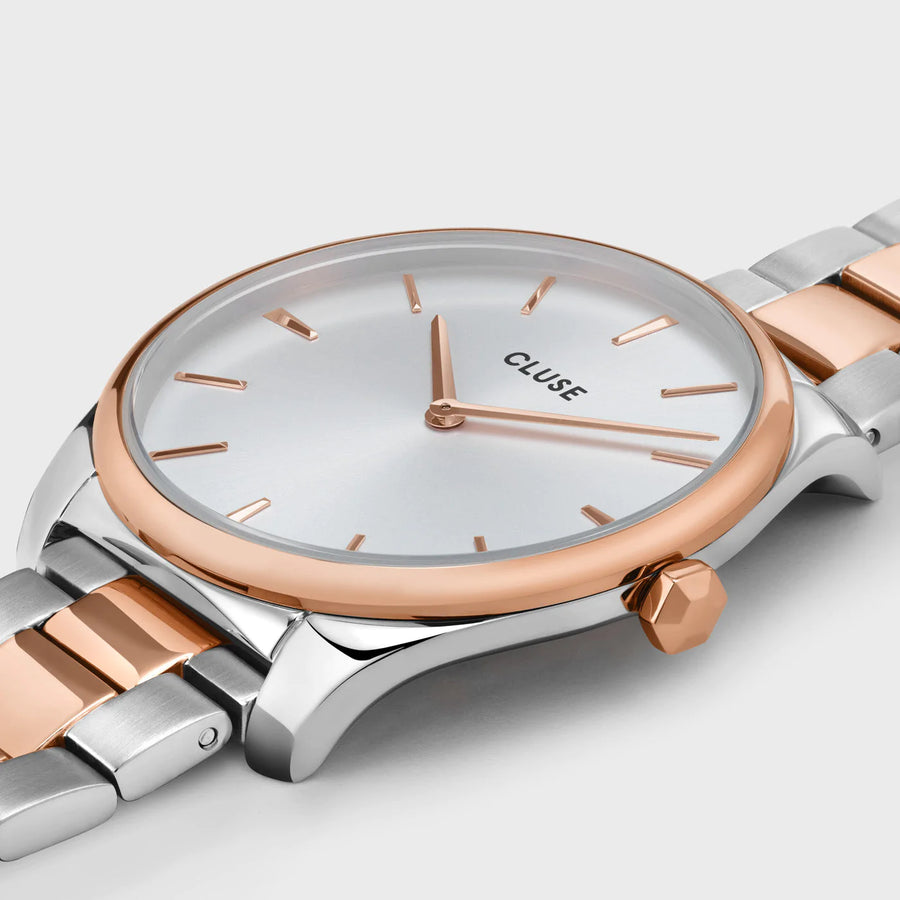 Cluse Montre La Féroce Steel Bicolore Rose Gold_Pixies