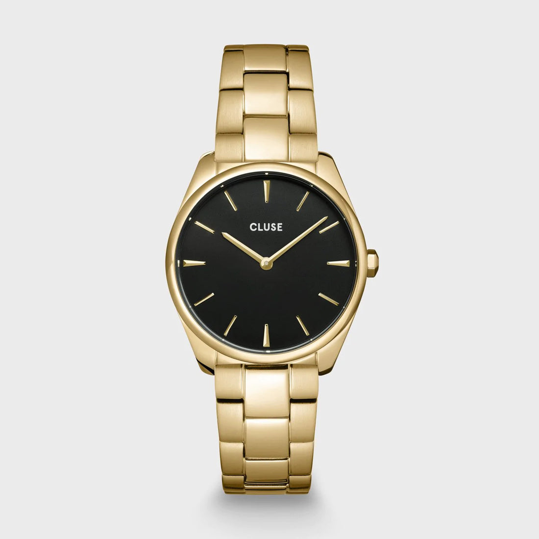 Cluse Montre La Féroce Petite Steel Dorée Cadran noir_Pixies