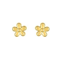 Pixies Boucles d'Oreilles Fleurs Or Jaune_Pixies