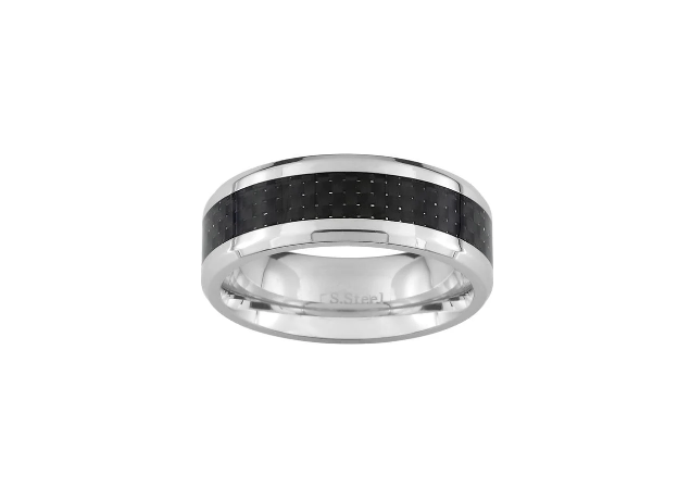 Pixies Bague Homme Acier & Carbone_Pixies