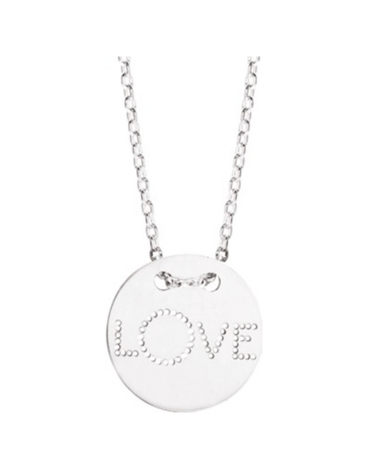 Collier plaquette "LOVE" argent 925_pixies bijoux