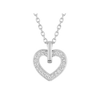 Pixies Collier Coeur Oxydes Or Blanc_Pixies