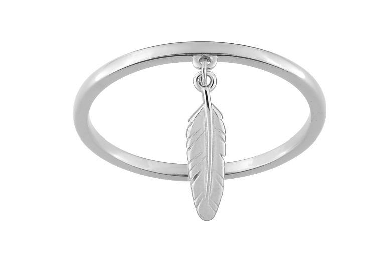 Bague Pendentif Plumes Argent 925_pixies bijoux