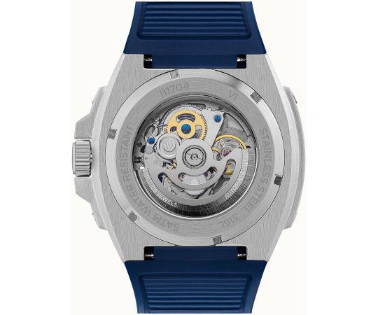 Montre Homme Ingersoll "The Motion " Automatique Bracelet Silicone Bleu