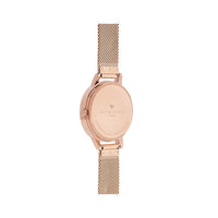 Olivia Burton Montre Florale Rose Gold Maille Milanaise_Pixies