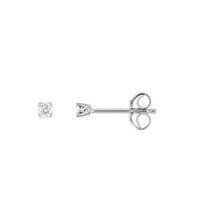 Pixies Boucle d'Oreilles Solitaire Or Blanc 750 millièmes_Pixies