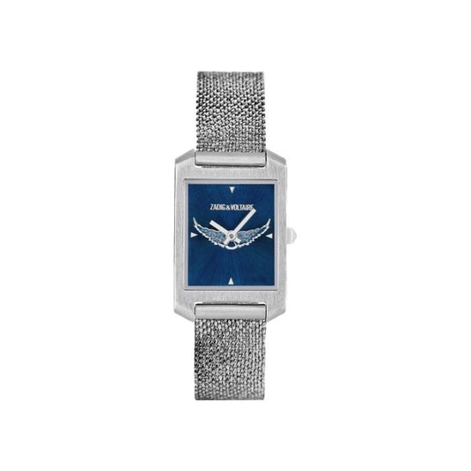 Zadig & Voltaire Montre Timeline Argent & Bleu_Pixies