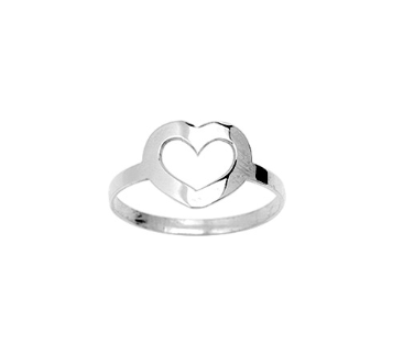 Pixies-Bague Coeur Femme Argent