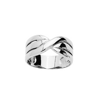 Bague Motif Croisé Trois Femme