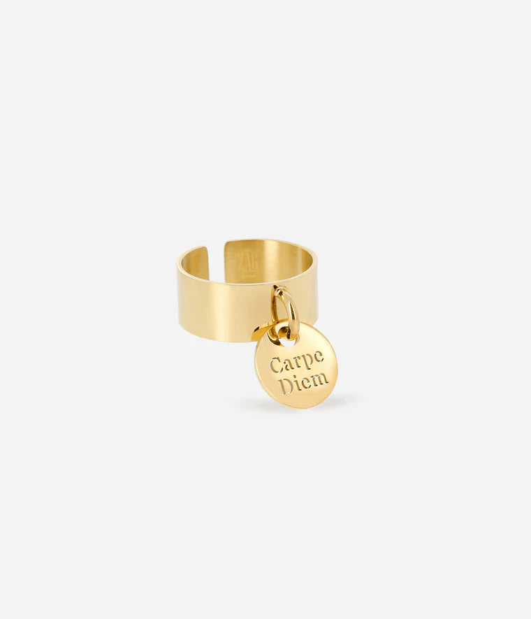 Bague Zag Libre Médaillon Carpe Diem_PIXIES BIJOUX