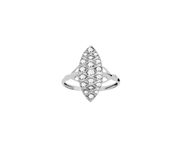 Pixies-Bague Marquise Femme Argent 