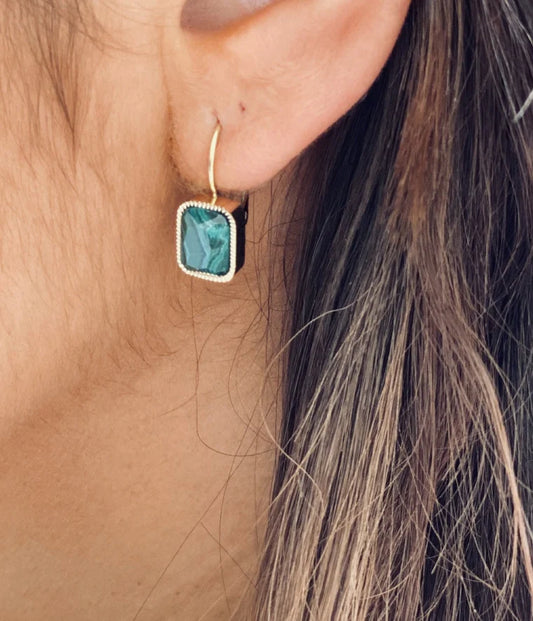 Zag Bijoux Boucles d'Oreilles Véra Malachite_Pixies