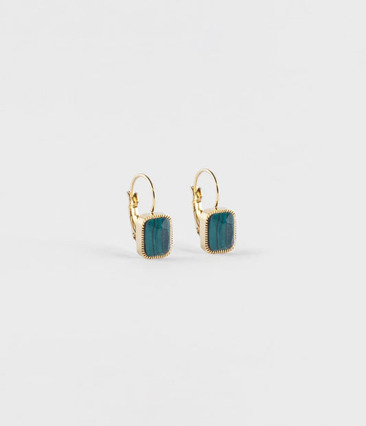 Zag Bijoux Boucles d'Oreilles Véra Malachite_Pixies