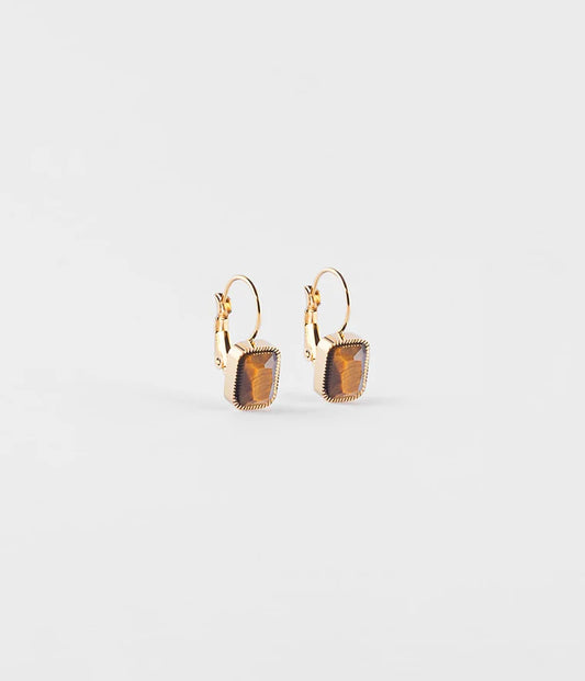 Zag Bijoux Boucles d'Oreilles Véra Oeil de Tigre_Pixies