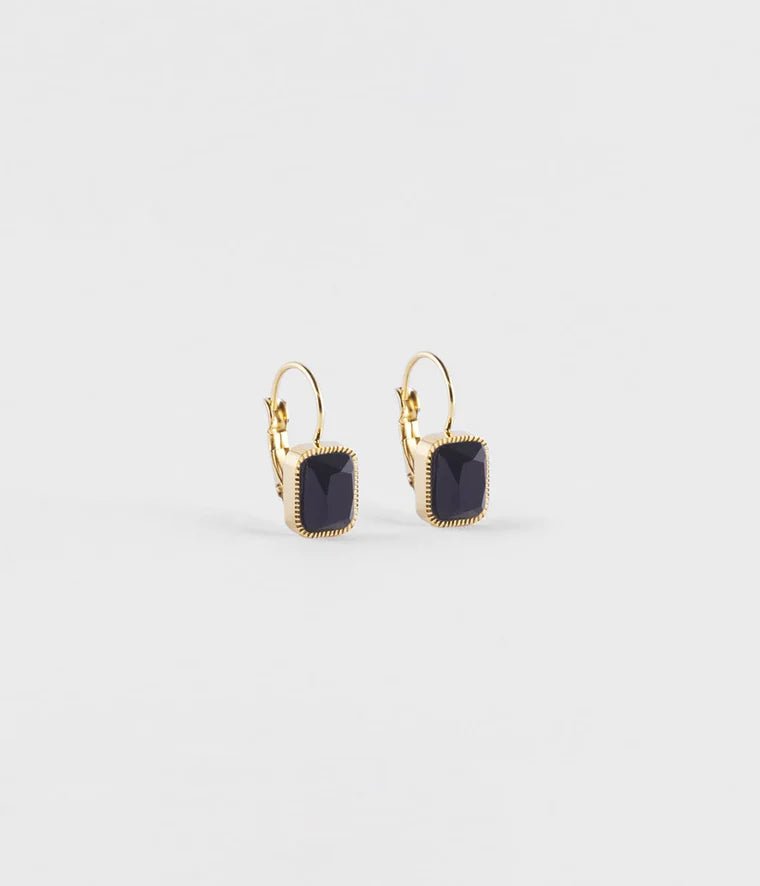 Zag Bijoux Boucles d'Oreilles Véra Onyx Noir_Pixies