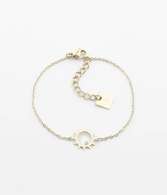 Bracelet Zag Oursin Acier Doré_pixies bijoux