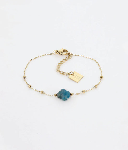 Bracelet Velasquez Apatite Acier Doré_pixies bijoux