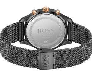 Boss Montre Maille Milanaise Cadran Noir_Pixies