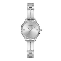 Boss - Silver Steel Watch and Pink Background